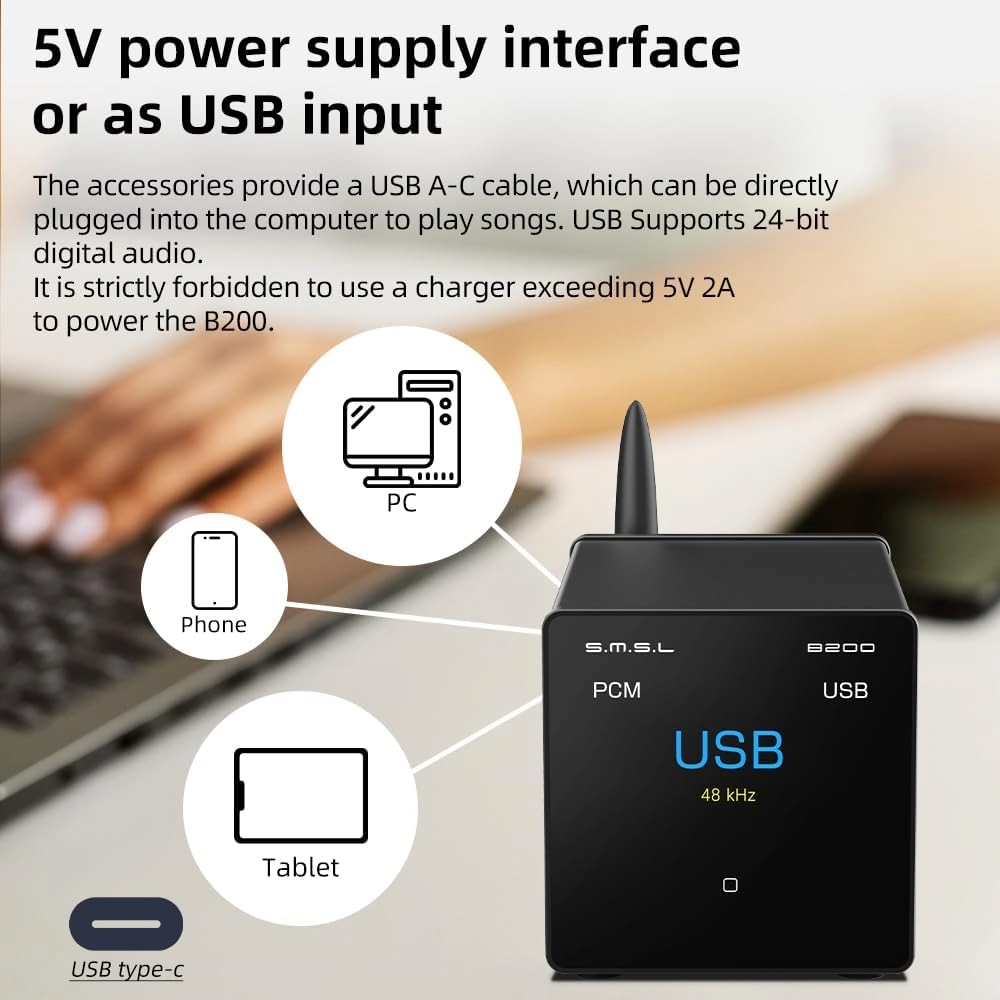 B200 - Bluetooth 5.1 USB USB