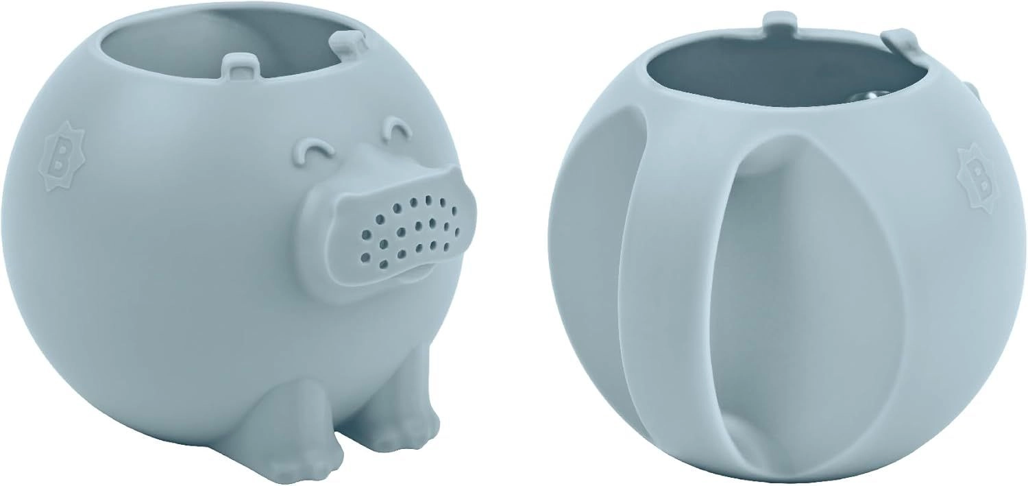 Badabulle Silicone Watering Can Hippopotamus - Light Blue 0+