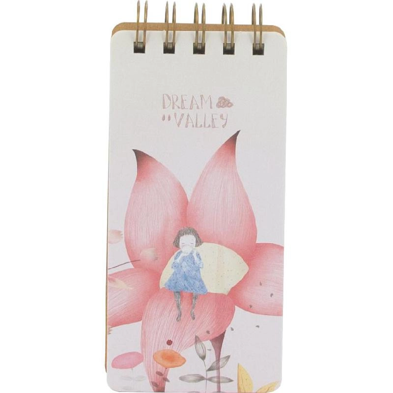 Dream Valley Memo Notebook 5.9 X 2.7 in Spiral - Lined 109 Pages