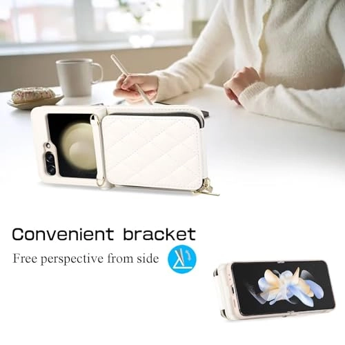 Miagon Folio Case for Samsung Galaxy Z Flip 5