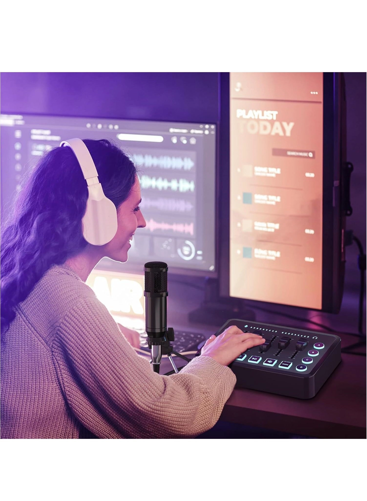 BM800 + F9 USB+Wireless+XLR+3.5mm-Mini-Jack Microphone Bundle