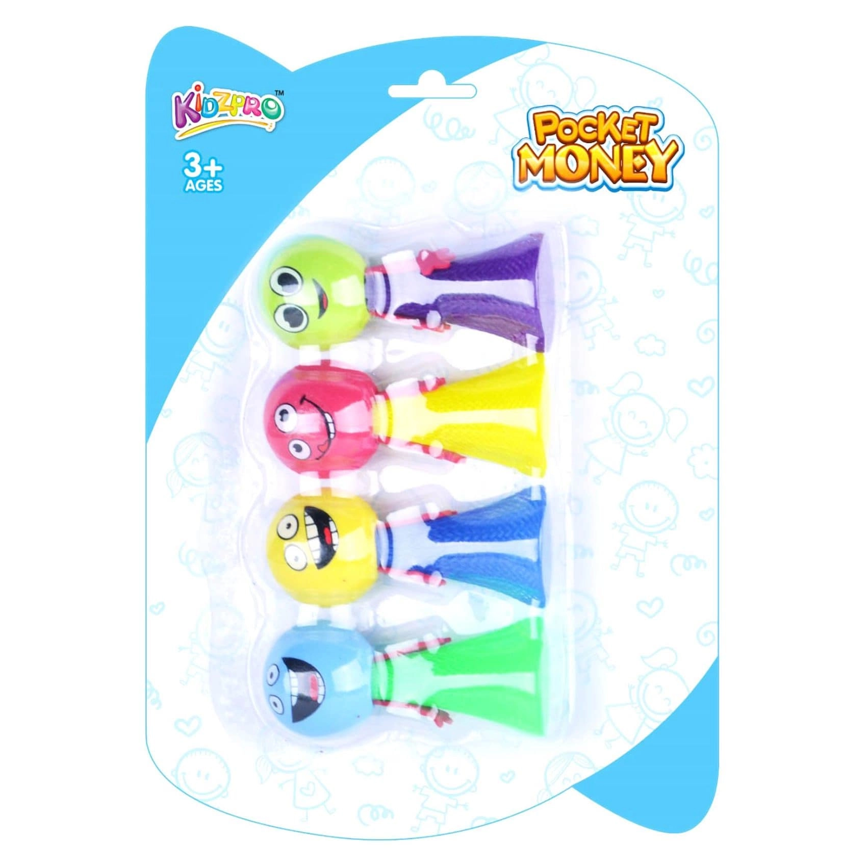Carrefour Kidzpro Pocket Money Jumping Gnome - 3Y+ 4 pieces