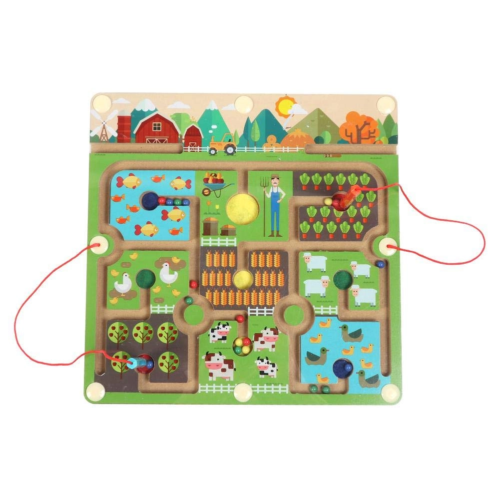 GGOOT Magnetic Wooden Maze Toy