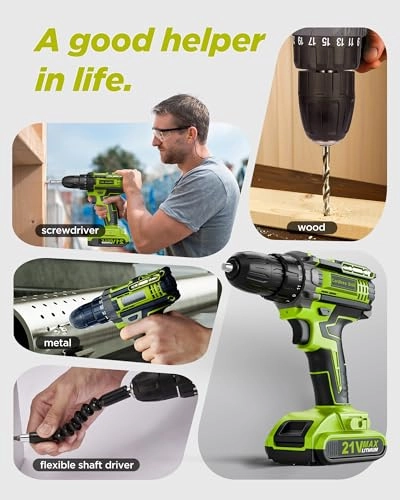 Cordless Drill - 2x 2.0Ah