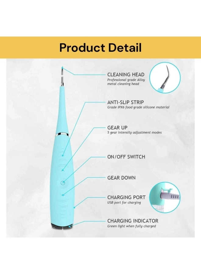 Electric Sonic Toothbrush - USB Rechargeable Soft Bristles Pink