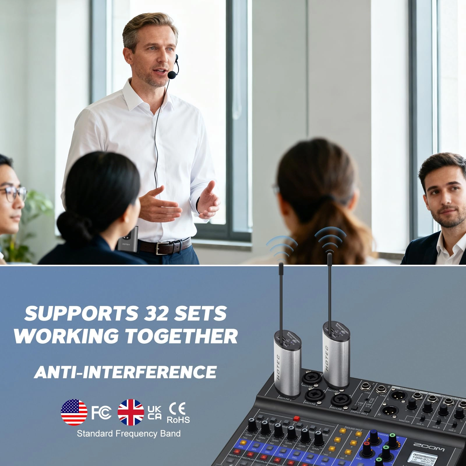 H-U05 - one Headset mic and one Lapel mic UHF