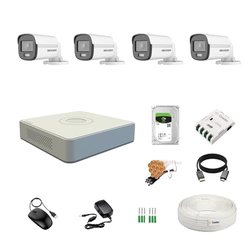 4CH DVR + 2MP Bullet Camera + 1TB Hard Disk + Cable Roll + 4CH Power Supply