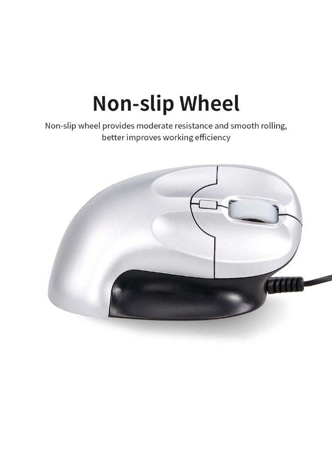 NIBEMINENT 6D Vertical Optical Mouse - Wired