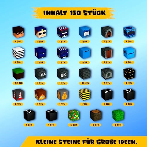 Magnetic Building Blocks - Police 150 pcs