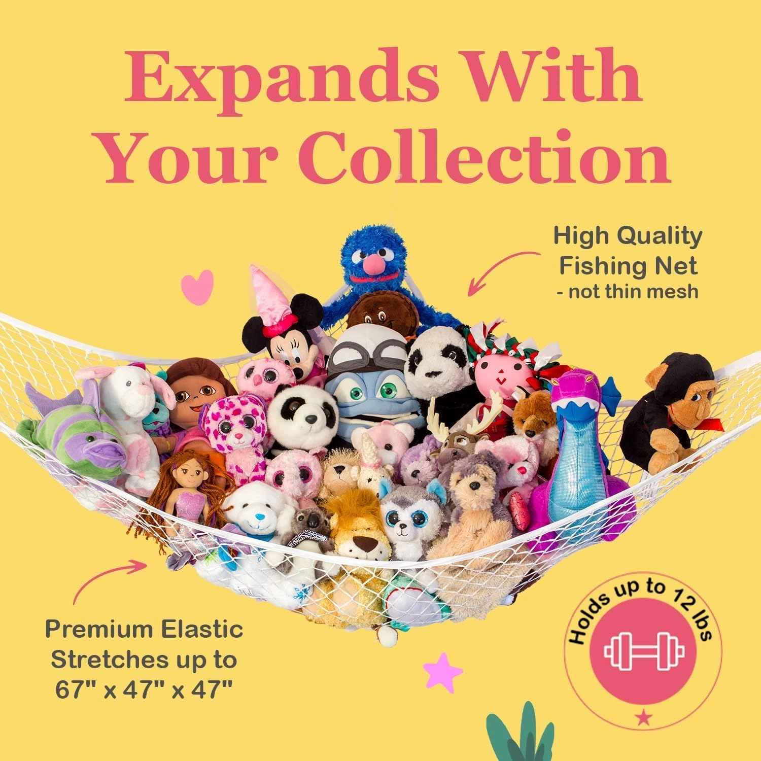 Stuffed Animal Hammock - Polypropylene (PP)