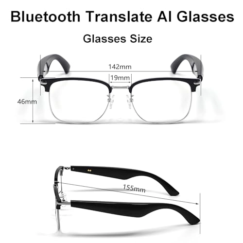 Smart Translation Glasses - 110+ Languages Bluetooth