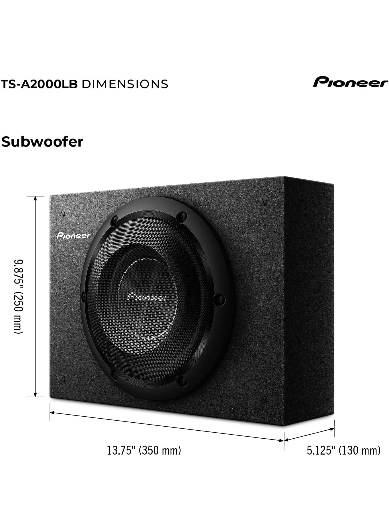 TS-A2000LD2 - 250 watts RMS 8 inch