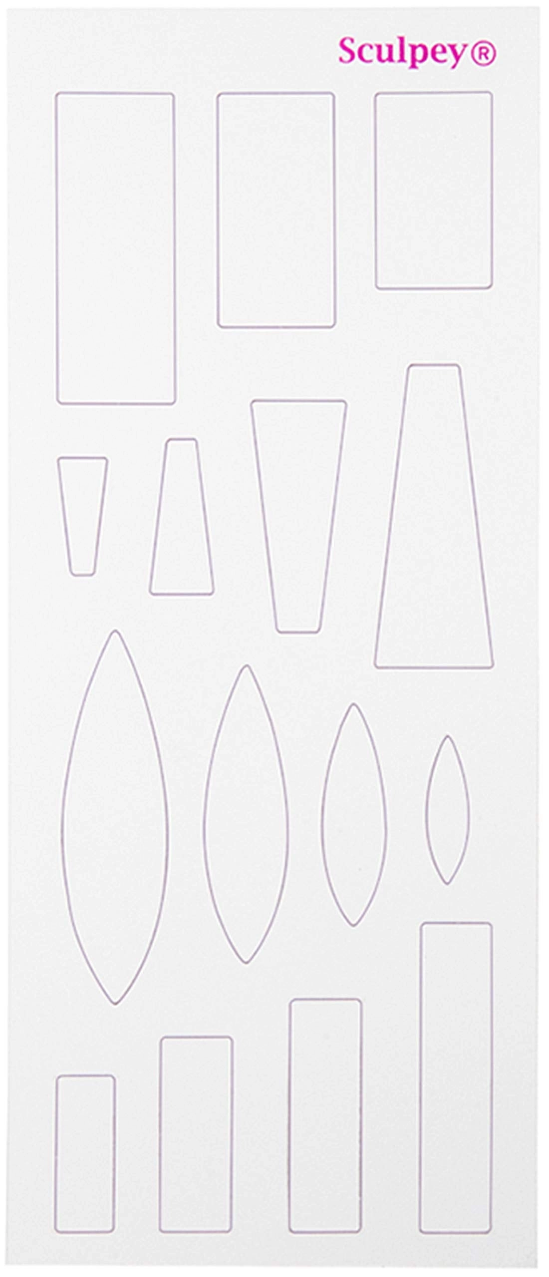 Jewelry Design Template Set - 6 Templates 64 Unique Shapes