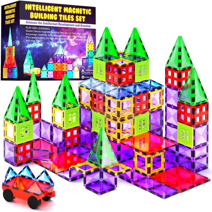 Desire Deluxe Magnetic Tiles - 57 pcs