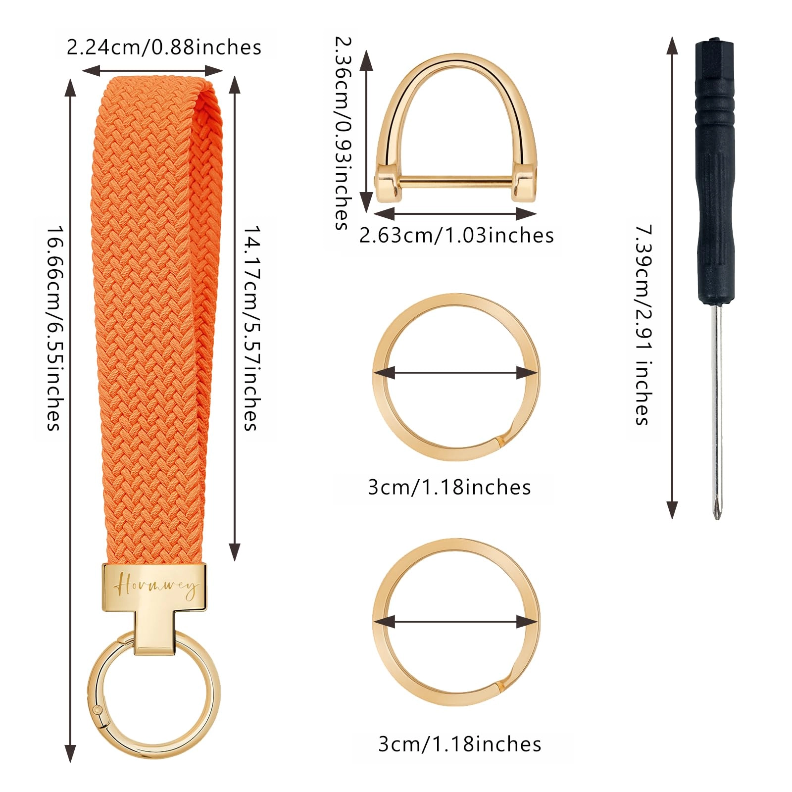 Elastic Wristlet Keychain - Fun