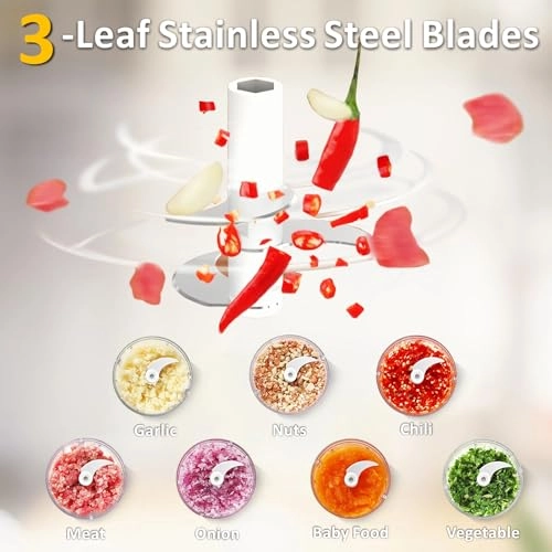 Mini Garlic Chopper - 250ml Rechargeable Battery