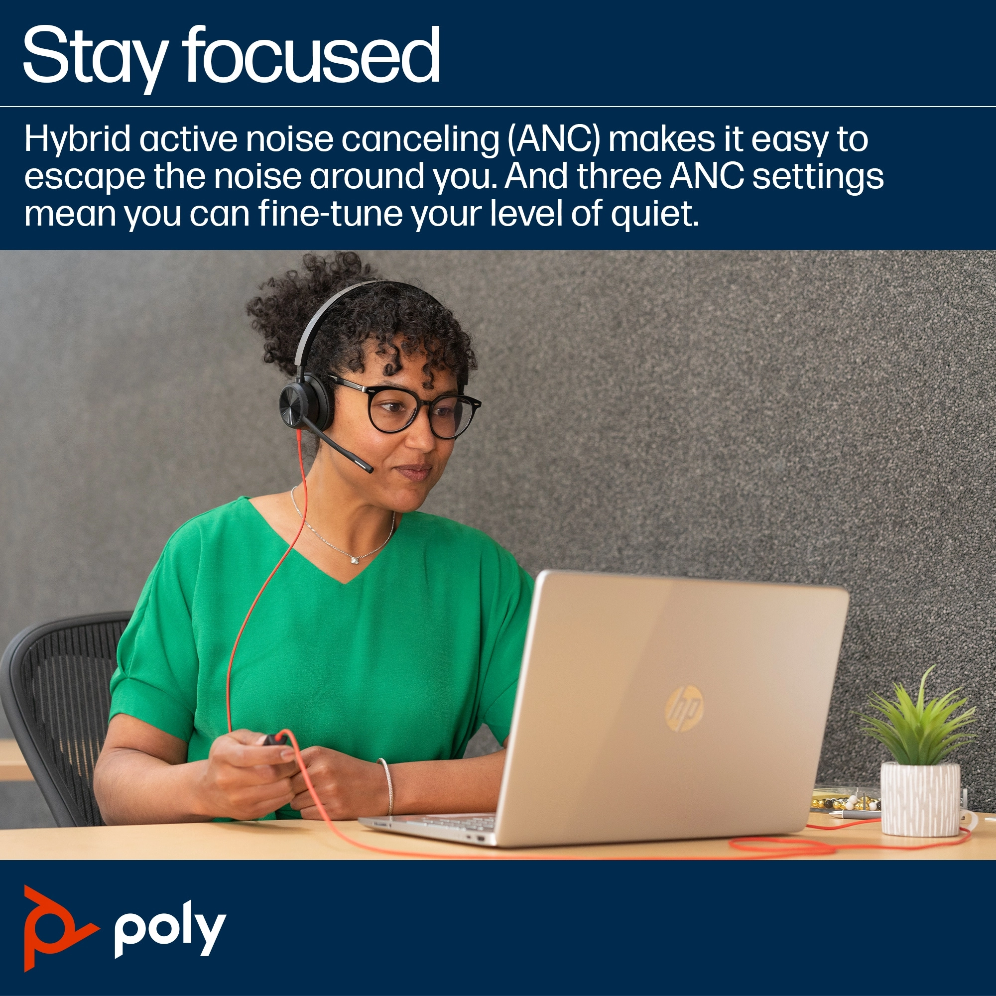 Blackwire 8225 - Wired Headset + USB-C/A Adapter