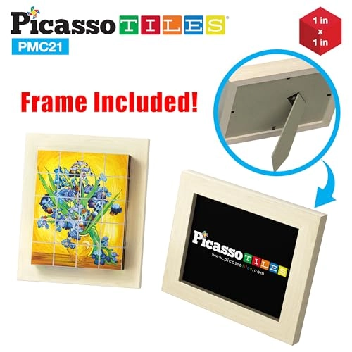 Magnetic Puzzle Building Cubes Art - 3 years+ 21 pieces