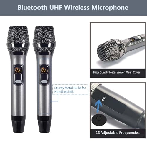 KMS100 - 2 x wireless microphone UHF