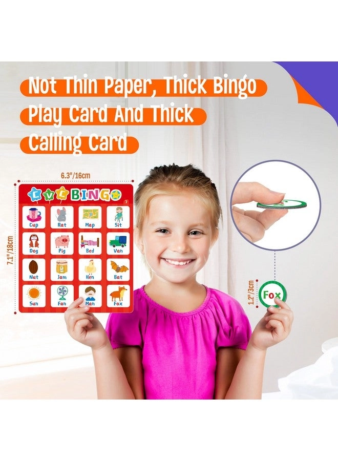 Alphabet & CVC Bingo Game, - Ages 4 and up 12 pieces