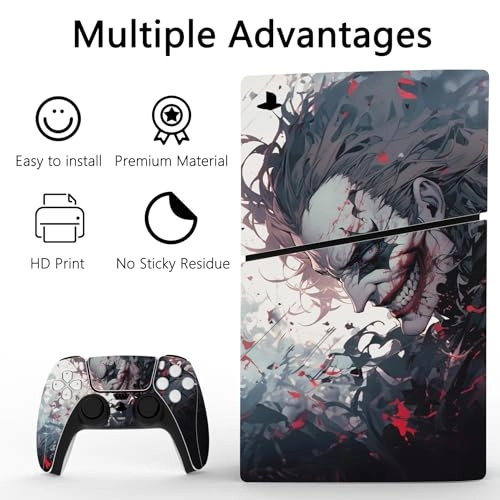 Full Set Skin Stickers - PS5 Slim Disc Edition