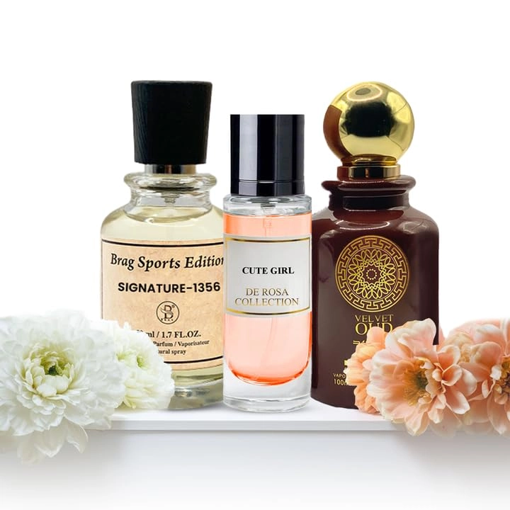 B BRAG Velvet Oud Eau de Parfum 100ml + Signature 1356 Eau de Parfum 50ml + Cute Girl Eau de Parfum 30ml