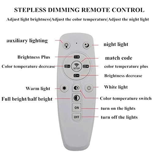 LED Chandelier Ceiling Light - Dimmable Remote Control