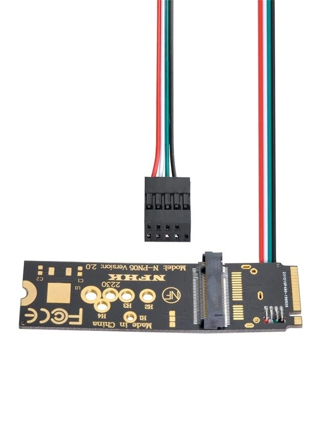 NFHK NGFF A/E-Key WiFi Card to M.2 NGFF Key-M NVME SSD Adapter - AX200 Wifi 6 Bluetooth 5.1