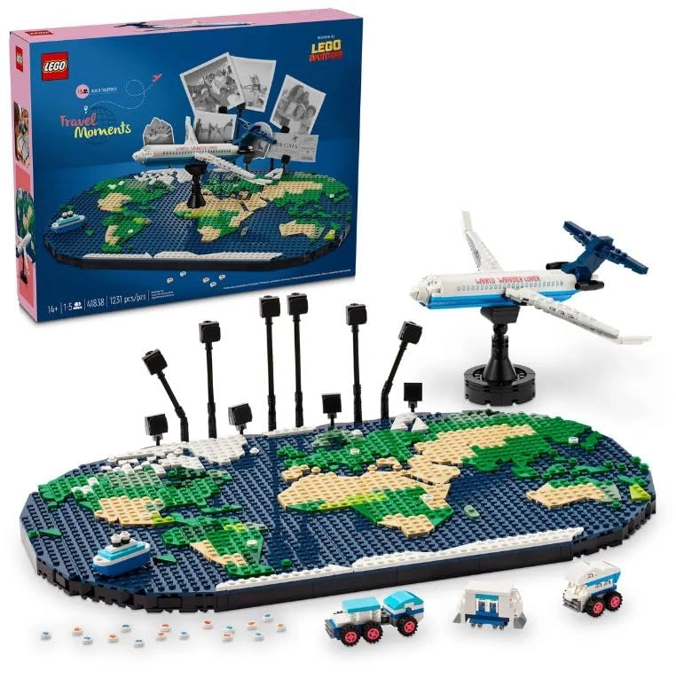 Travel Moments World Map (41838) - Multicolor