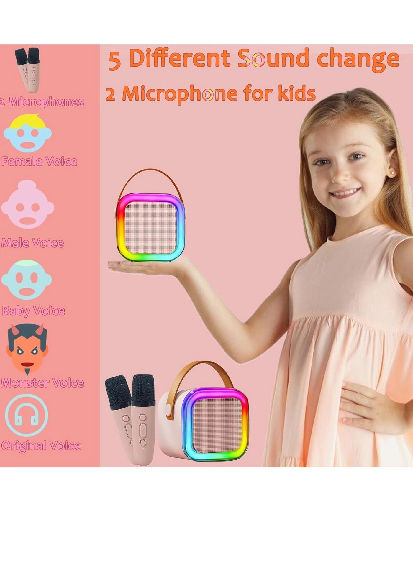 Mini Karaoke Machine - Ages 4-12 and Up