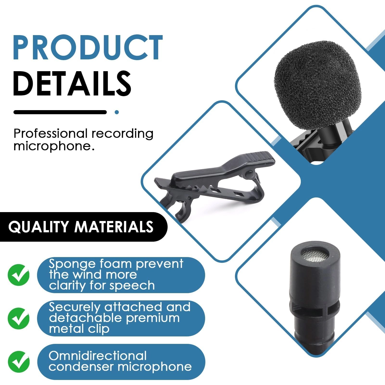 MIC1 3.5mm-Mini-Jack+USB Microphone