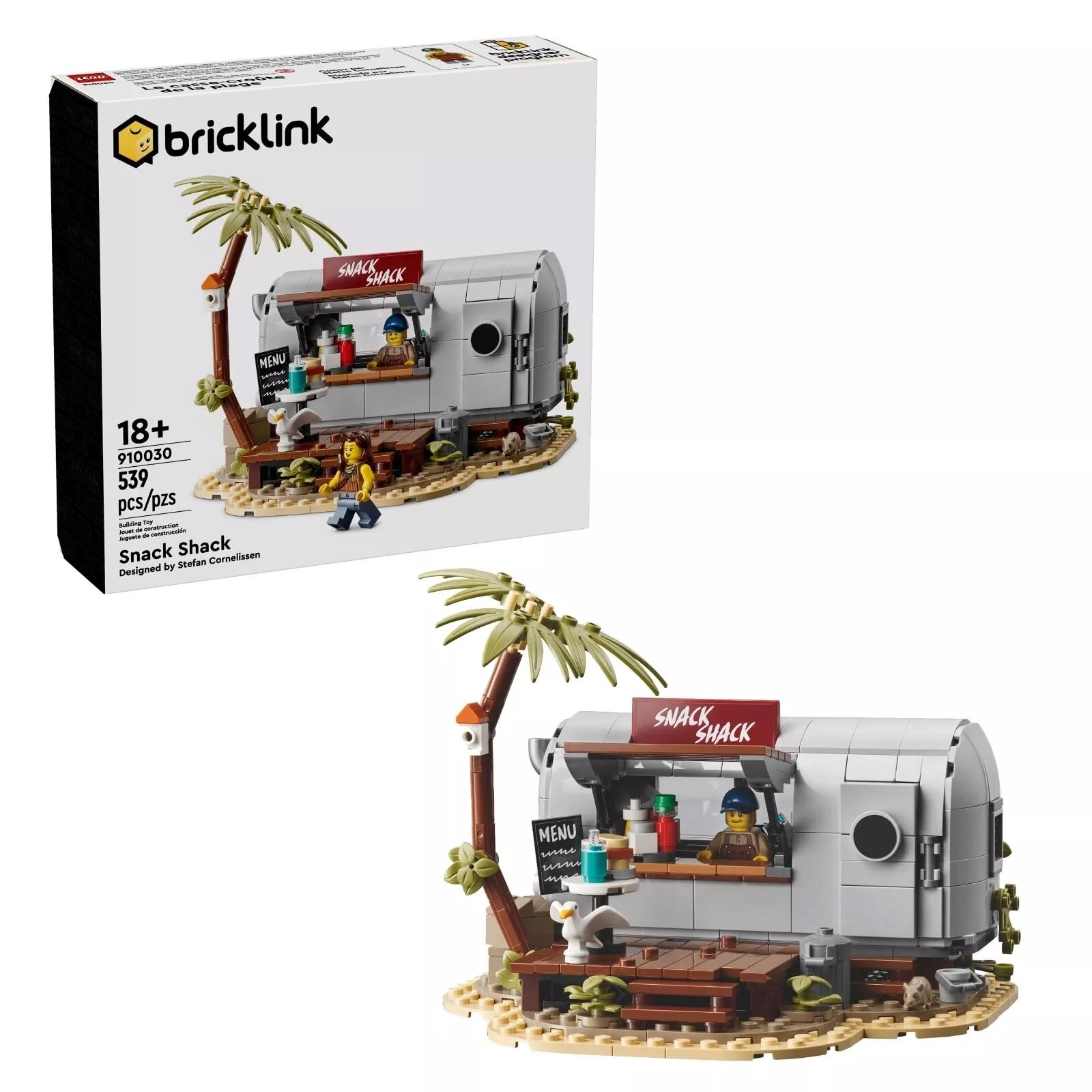 LEGO Snack Shack (910030) - Detailed Snack Bar 2 Minifigures