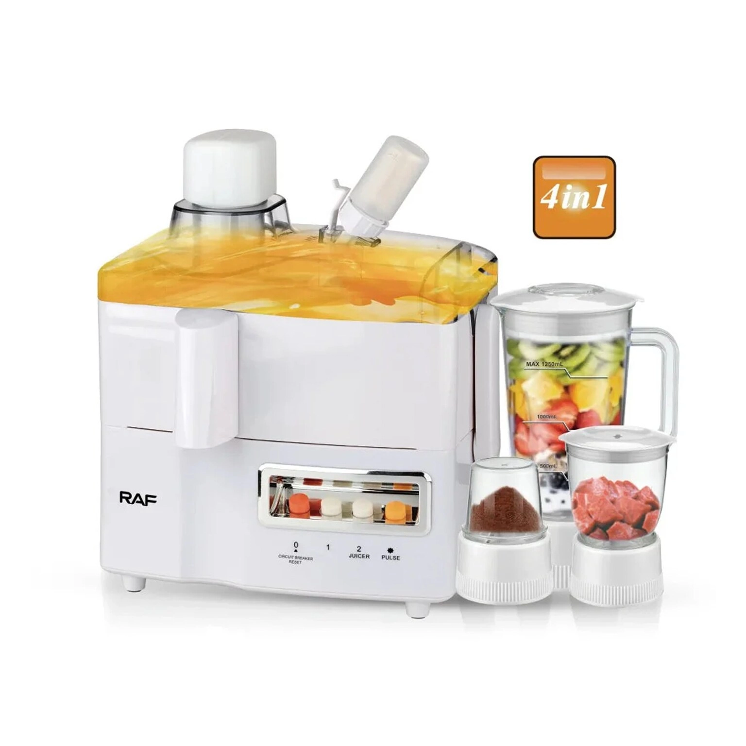 RAF 4-in-1 Food Processor - 300W
