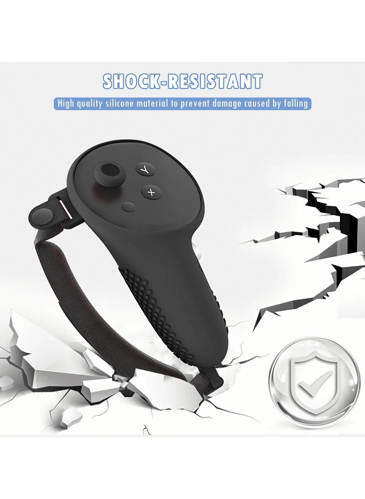 Host Cover - for Meta Quest 3 + Face Mask + Grip Handle Covers + Button Caps + Lens Cover + Wiping Cloth + Eye Mask
