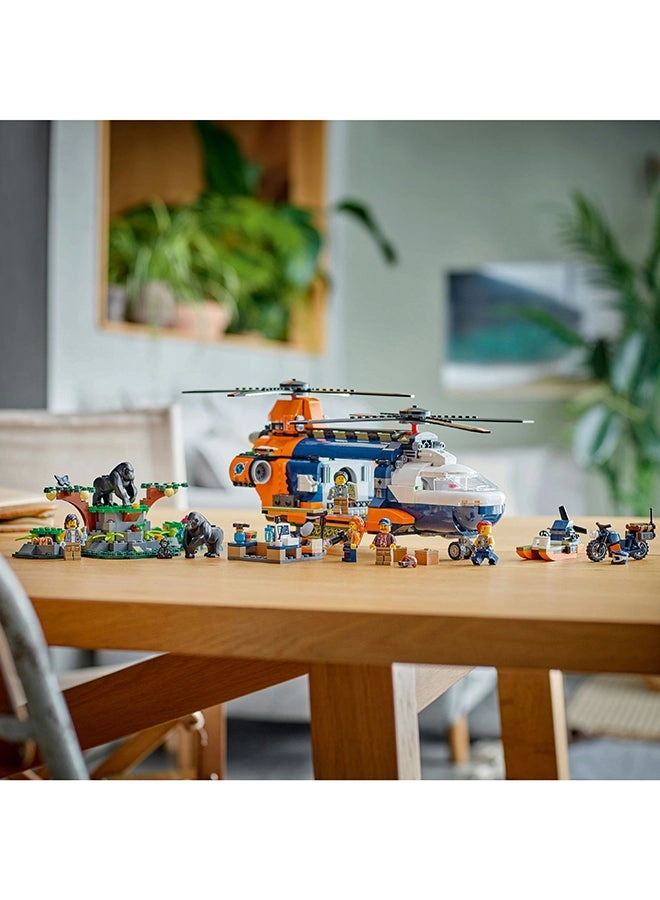 City Jungle Explorer Helicopter at Base Camp (60437)