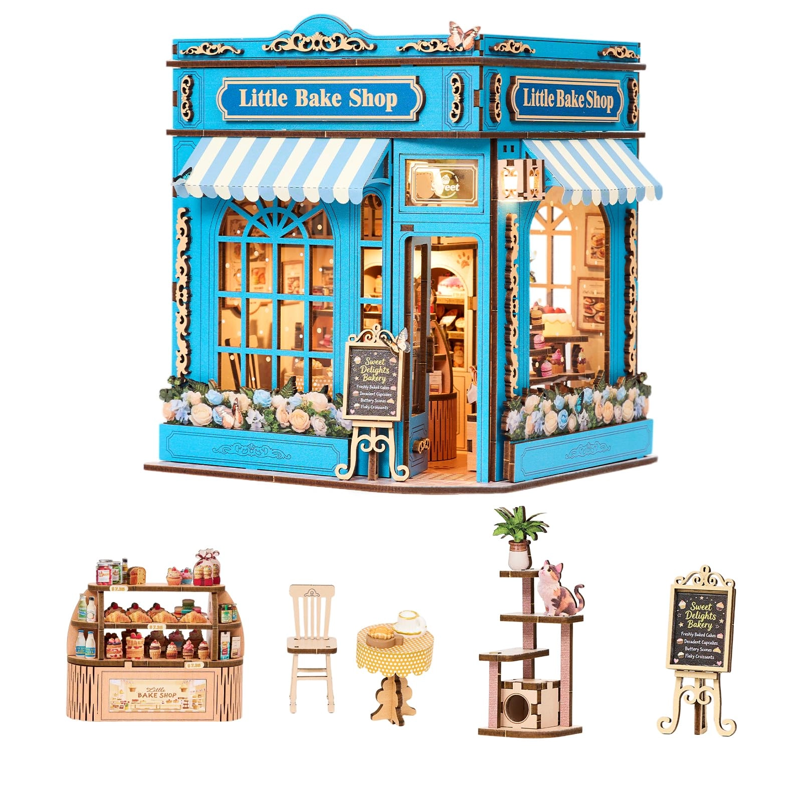 dongguanshihongmaogongyipinyouxiangongsi Miniature Dollhouse Kit - Little Bake Shop