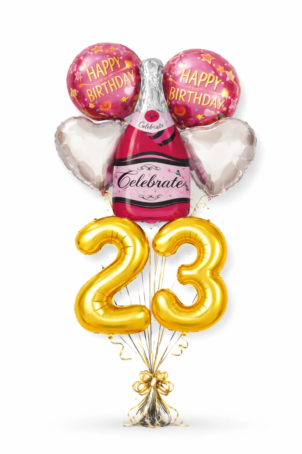 Number 23 Birthday Balloons Set - 6 Count