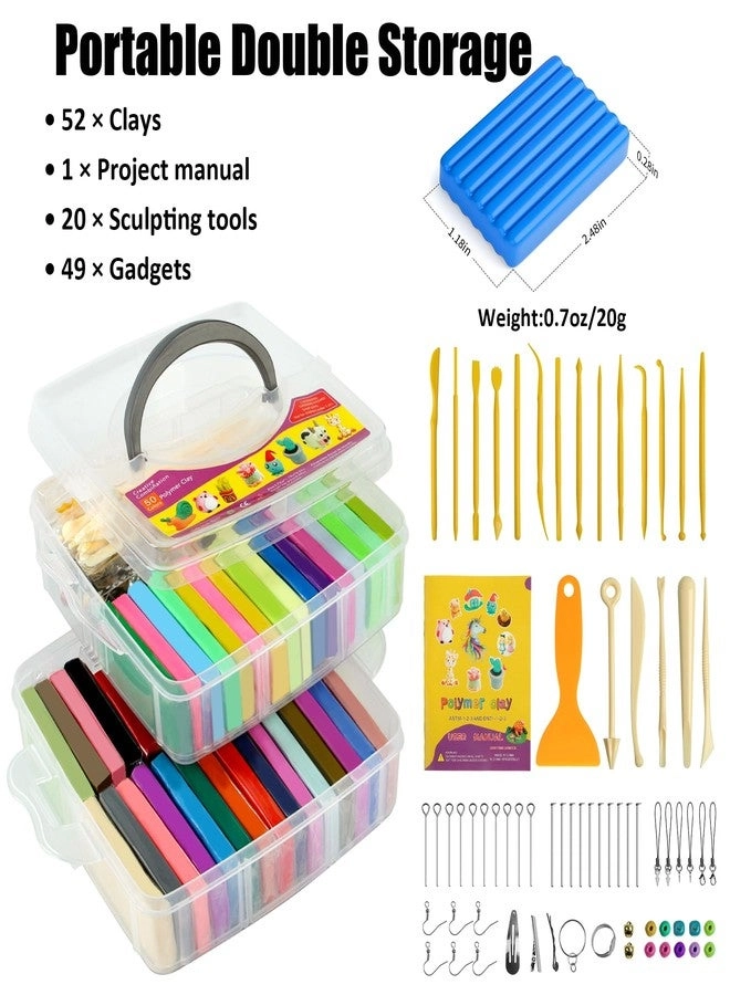 Polymer clay - 1.3 kg 50 pcs.