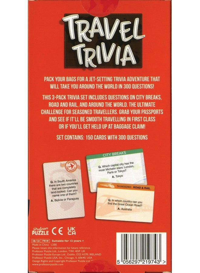 Travel Trivia - English Ages 12+