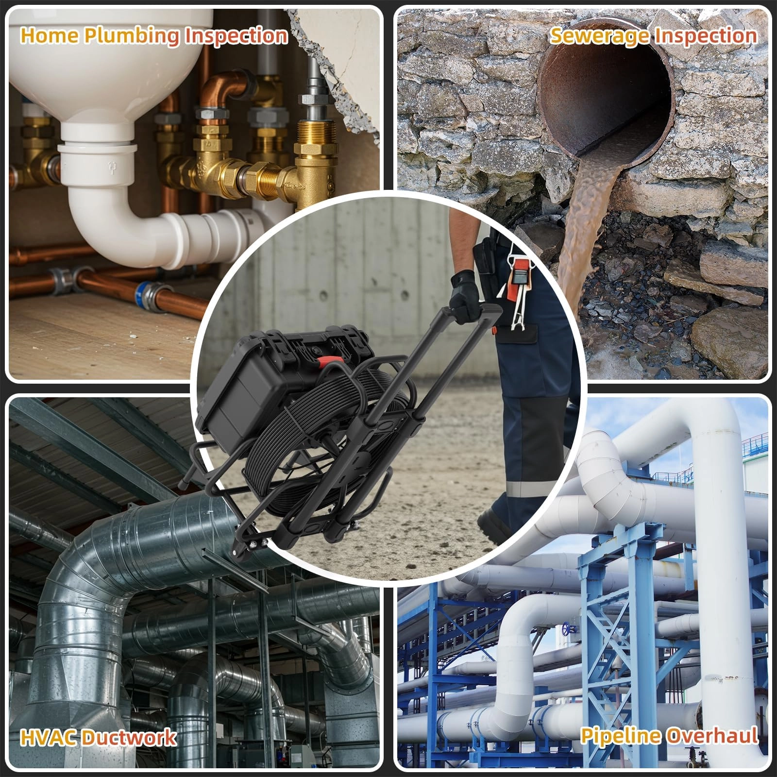 Drain camera - 50M/165FT 5mm