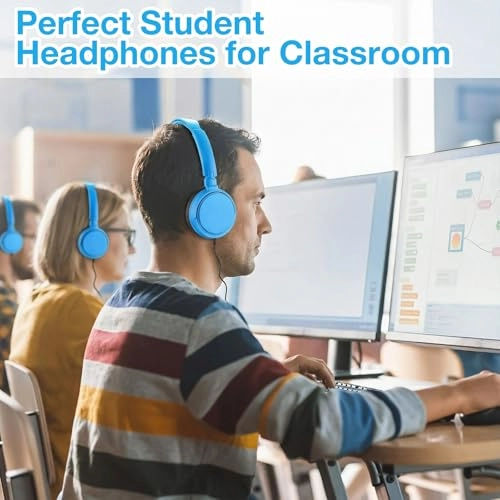 Classroom Headphones Wired Headphone 18 Pack