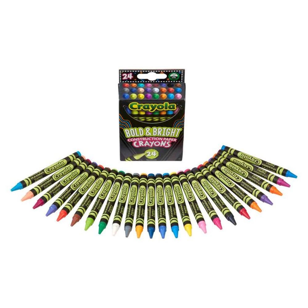 Construction Paper Crayons - 24pcs
