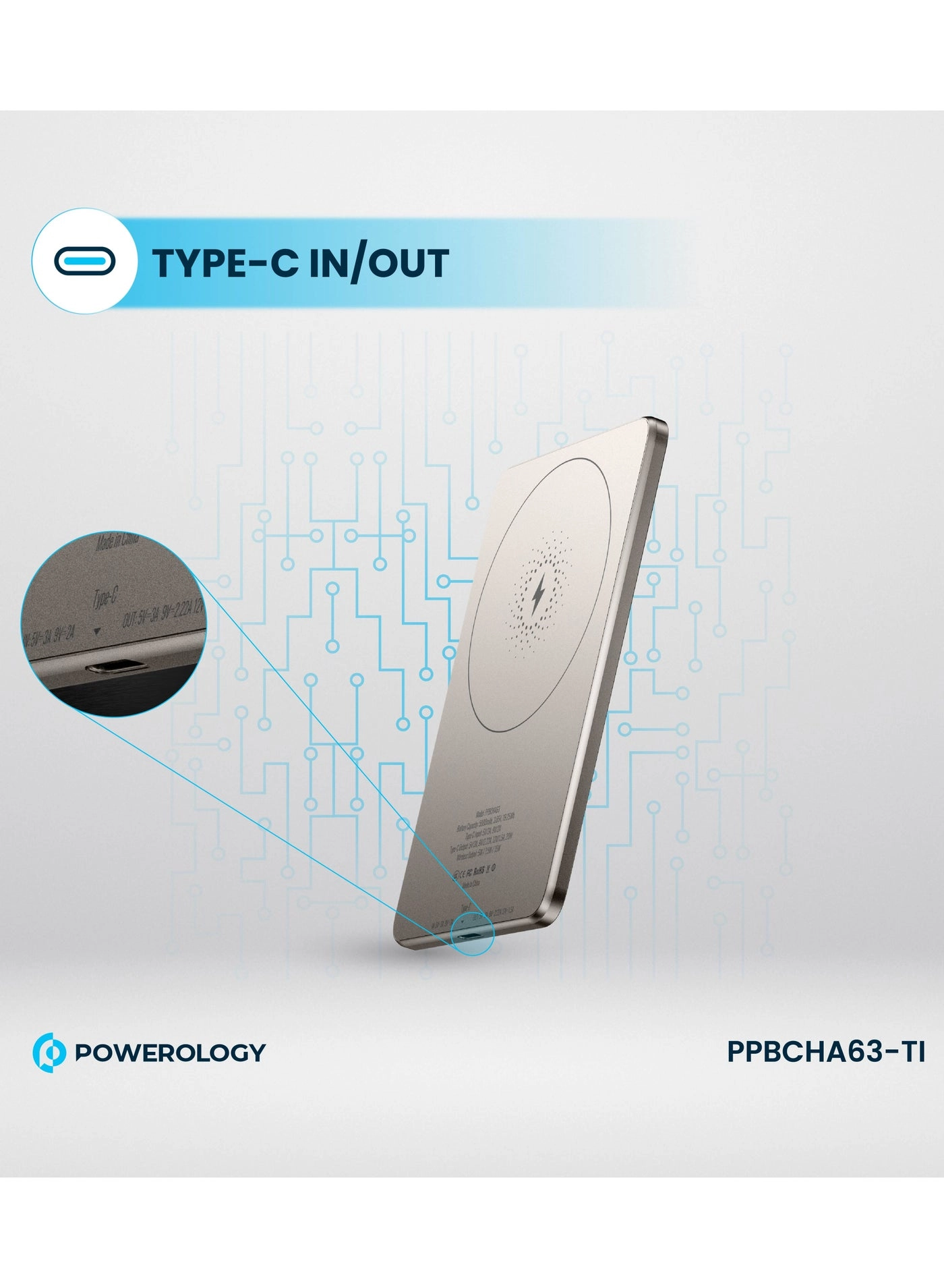 PPBCHA63-GY - 5000mAh 15W