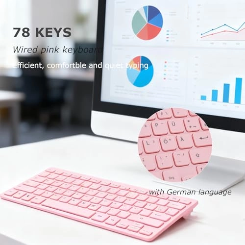 Wired Computer Keyboard - DE/US Wired