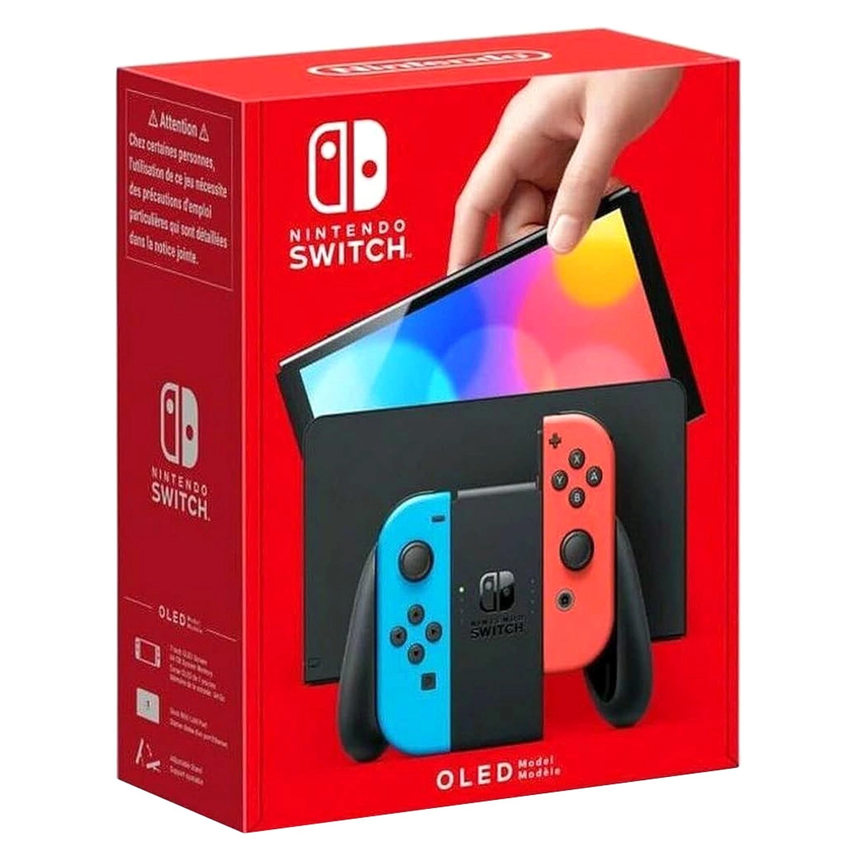 OLED Model Joy-Con - Neon + Wireless Core Controller - Black