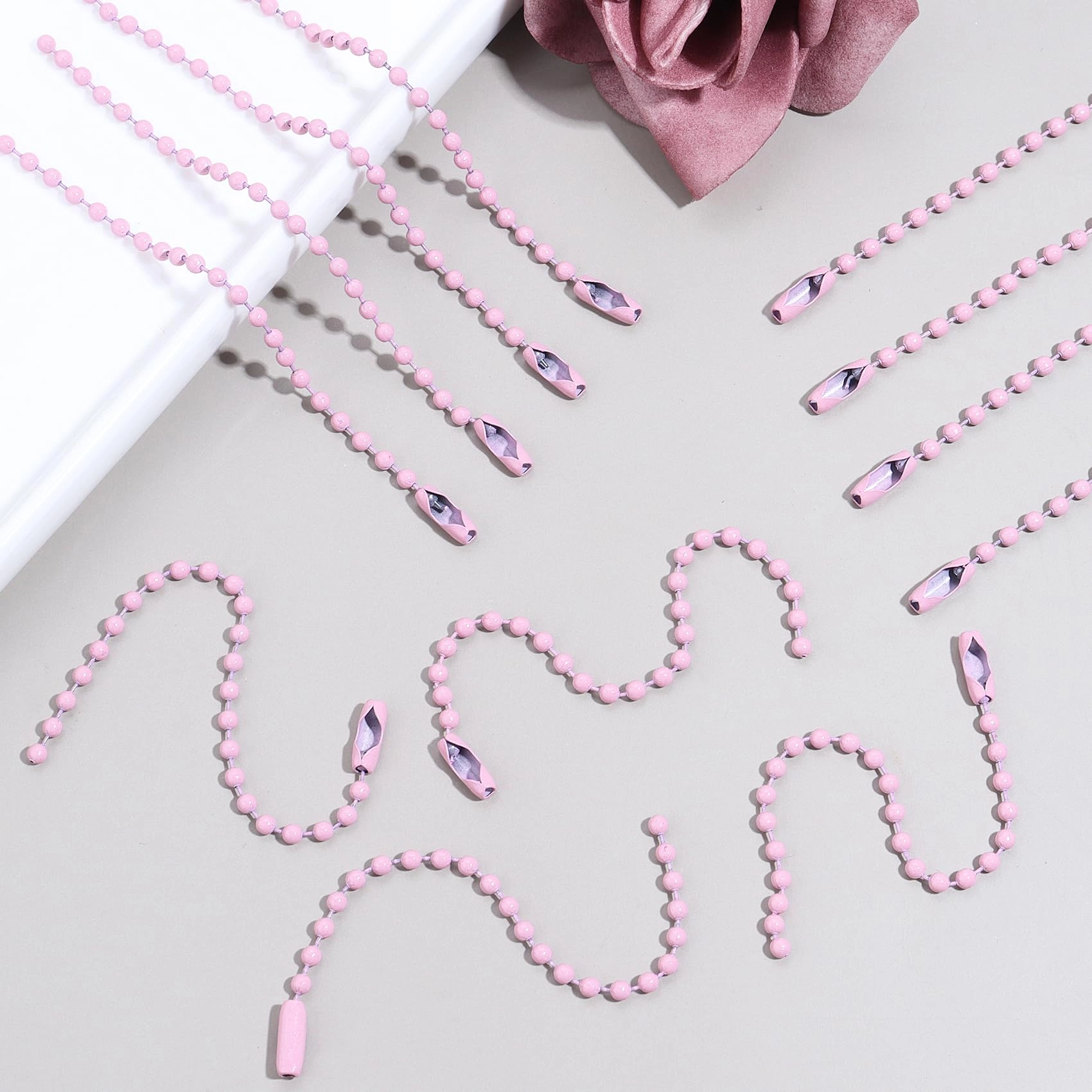 Ball Beads Chains - 20Pcs Purple 4 Inch