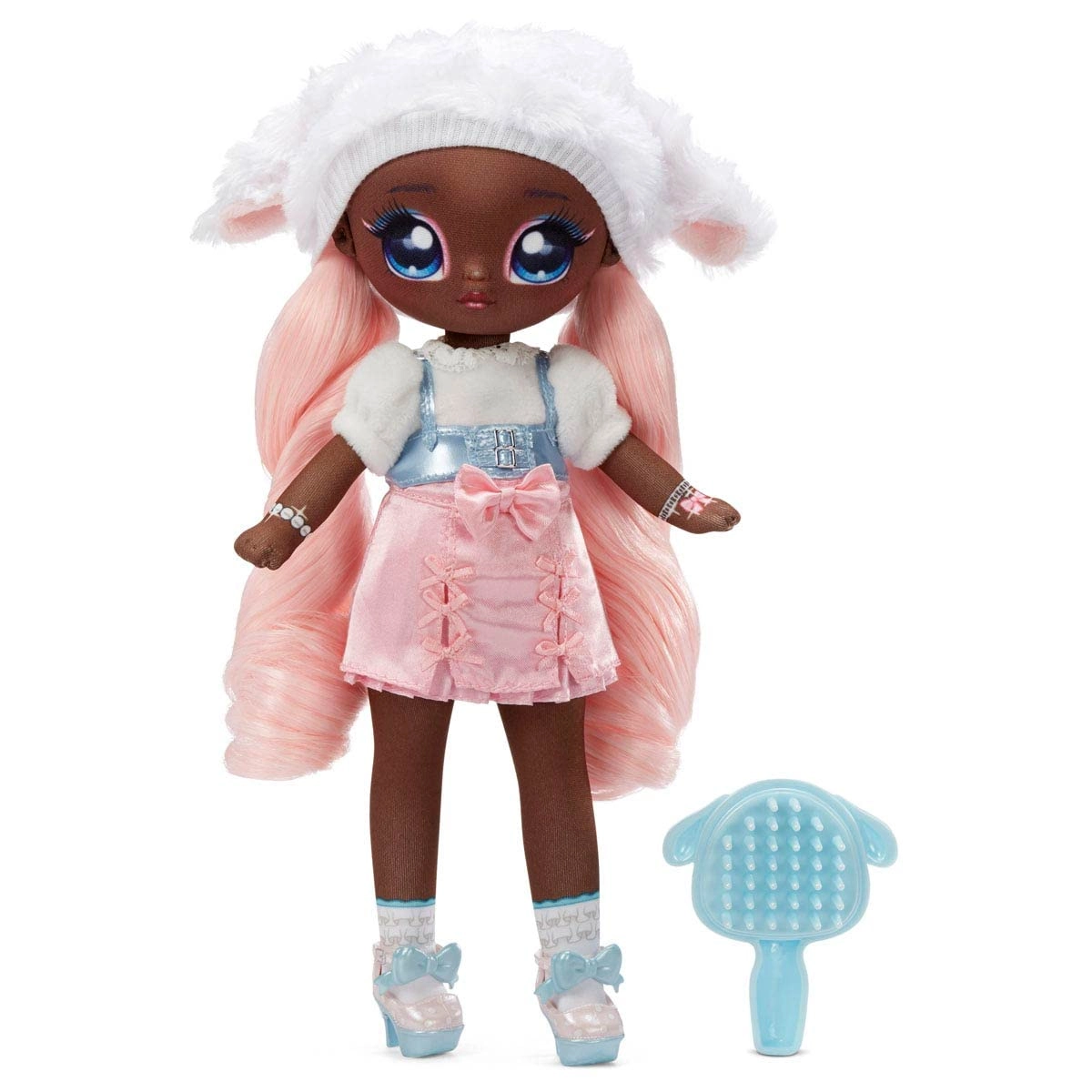 Lila Lamb Fashion Doll - 11 Soft Poseable Pink Hair