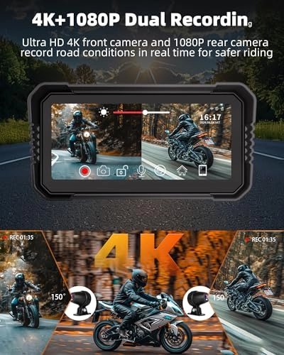 2026 Enhanced Edition 4K Motorcycle Dashcam
