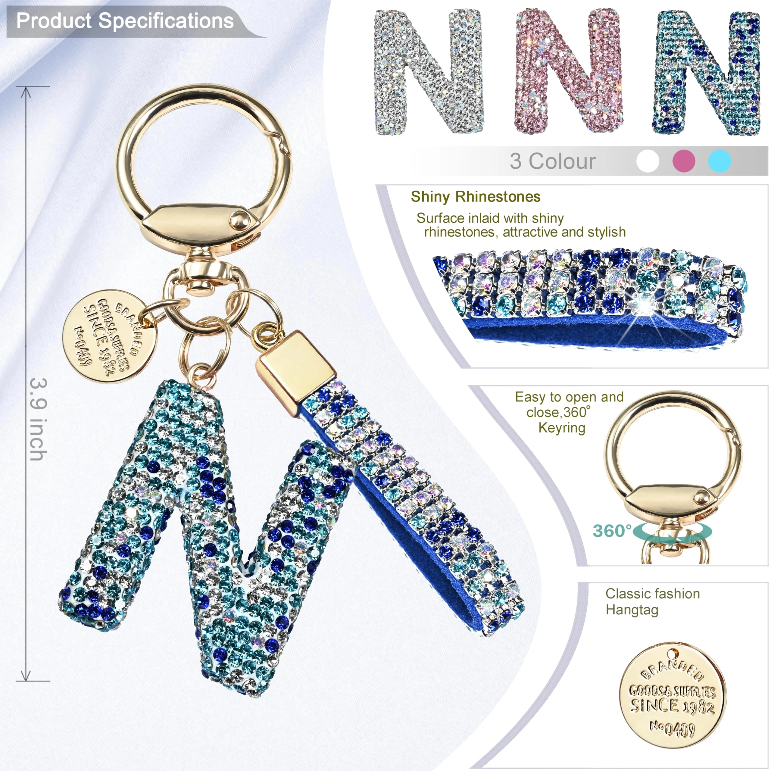 Initial Letter Keychain - Letter