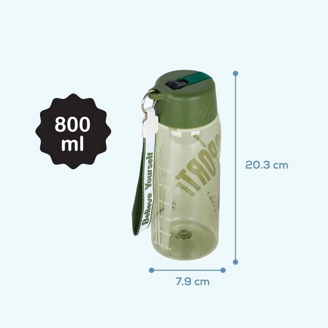Water Bottle 800 ml - Grab String